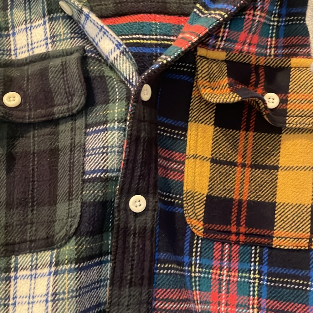 American Eagle Multi Colored Flannel Shacket - image 4